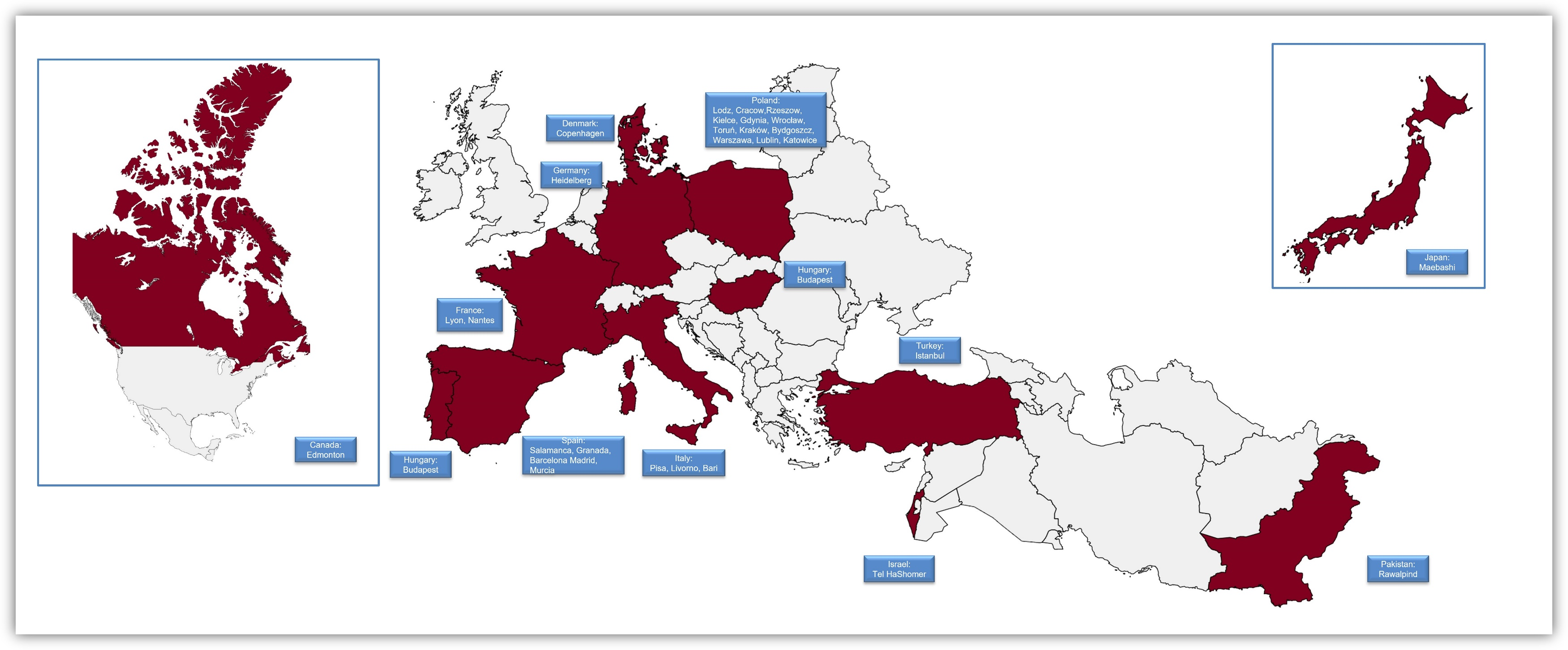 Figure 3. Participating countries in the IMMEnSE consortium